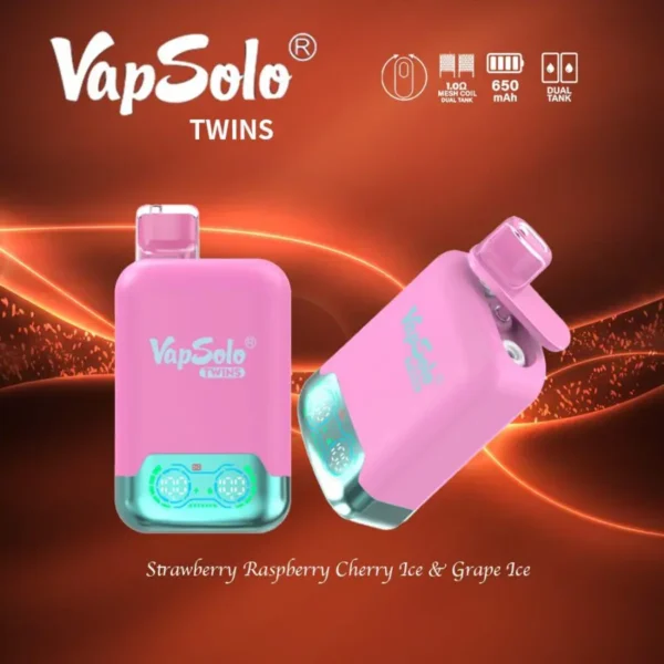 VapSolo Twins 20000 Rookwolken 2% 5% Oplaadbare wegwerpvapes-pen met laag nicotinegehalte in bulk Koop groothandel - BackVape - 6