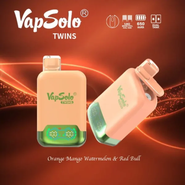 VapSolo Twins 20000 trekjes 2% 5% Oplaadbare wegwerpvapes-pen met laag nicotinegehalte, bulk kopen groothandel - BackVape - 9