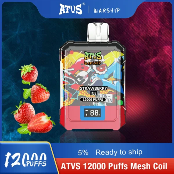 Atvs Warship 12000 Puffs 5% Перезаряжаемые одноразовые ручки для электронных сигарет с низким содержанием никотина Купить оптом - BackVape - 7