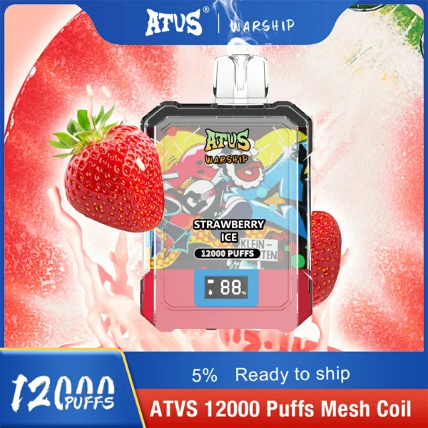 Atvs Warship 12000 Puffs 5% Перезаряжаемые одноразовые ручки для электронных сигарет с низким содержанием никотина, оптовая покупка - BackVape - 12
