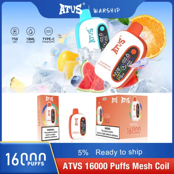 Atvs 16000 Puffs 2% 5% Vapes desechables recargables con bajo contenido de nicotina Compra a granel al por mayor - BackVape - 6