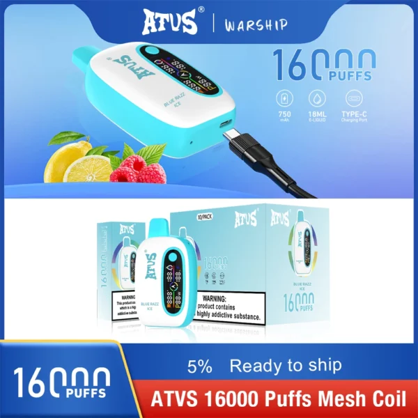 Atvs 16000 Puffs 2% 5% Vapes desechables recargables con bajo contenido de nicotina Compra a granel al por mayor - BackVape - 15