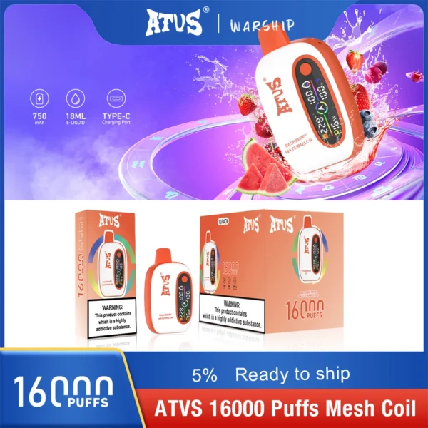 Atvs 16000 Puffs 2% 5% Vapes desechables recargables con bajo contenido de nicotina Compra a granel al por mayor - BackVape - 13
