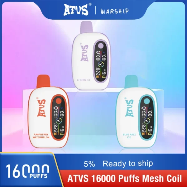 Atvs 16000 Puffs 2% 5% Vapes desechables recargables con bajo contenido de nicotina Compra a granel al por mayor - BackVape - 1