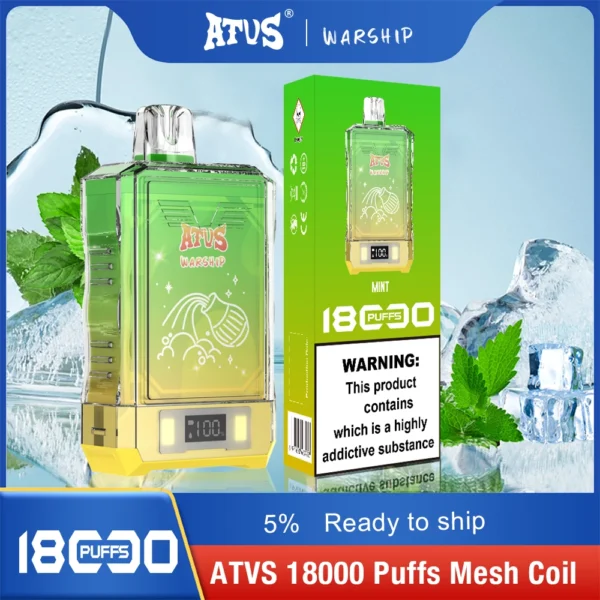 Atvs Warship 18000 Puffs 5% Low Nicotine Rechargeable Disposable Vapes Pen Bulk Buy Wholesale - BackVape - 5