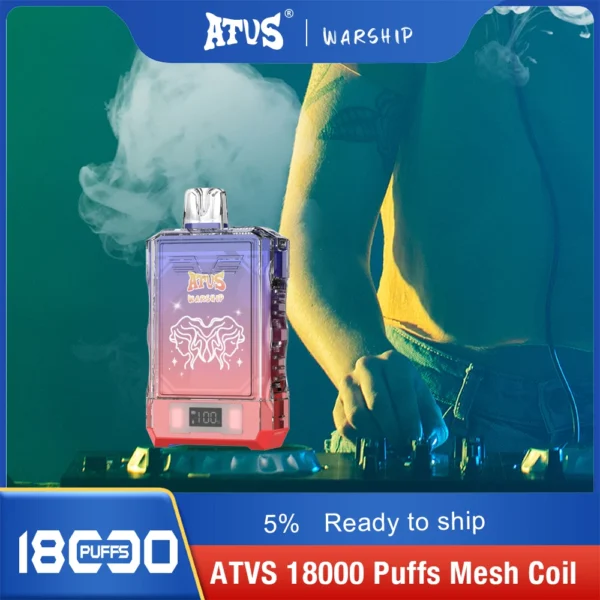 Atvs Warship 18000 Puffs 5% Low Nicotine Rechargeable Disposable Vapes Pen Bulk Buy Wholesale - BackVape - 2