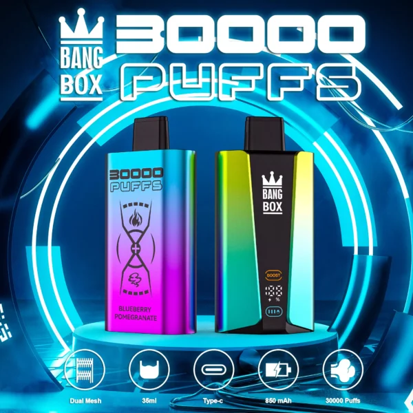 Bang Box 30000 Puffar Dual Mesh 0% 2% 3% 5% Uppladdningsbar engångsvapes med låg nikotinhalt Penna Bulk Köp Partihandel - BackVape - 1