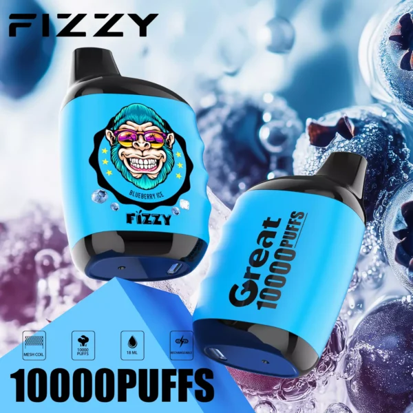 Fizzy Great 10000 Puffs 2% 5% Stylo à vape jetable rechargeable à faible teneur en nicotine Acheter en gros - BackVape - 3