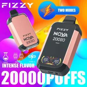 Fizzy Nova 20000 Puffs Dual Mesh 2% 5% Niskonikotynowy akumulatorowy jednorazowy długopis Vapes Kup hurtowo - BackVape - 9