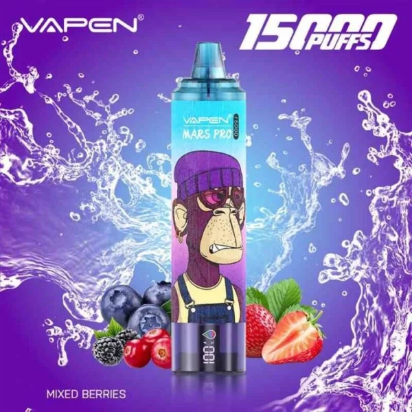 VAPEN Mrs Pro 15000 Puffs 2% Nízke nikotínové dobíjacie jednorazové vapes pero hromadne kúpiť veľkoobchod - BackVape - 4