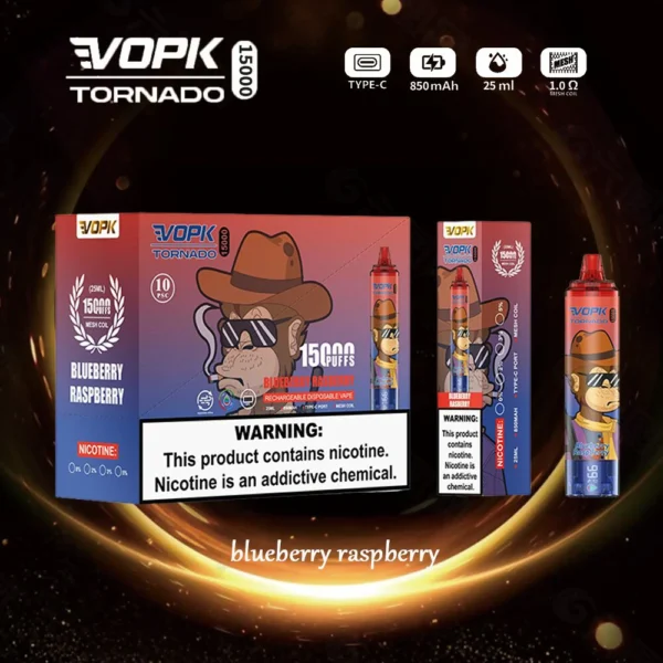 VOPK Tornado 15000 Puffs 0% 2% 3% 5% Low Nicotine Rechargeable Disposable Vapes Pen Bulk Buy Wholesale - BackVape - 4