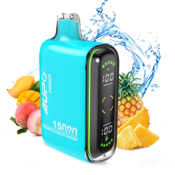 AUPO 15000 Puffs Pantalla LED de malla dual 2% Vapes desechables recargables con bajo contenido de nicotina Pluma Compra a granel al por mayor - BackVape - 6