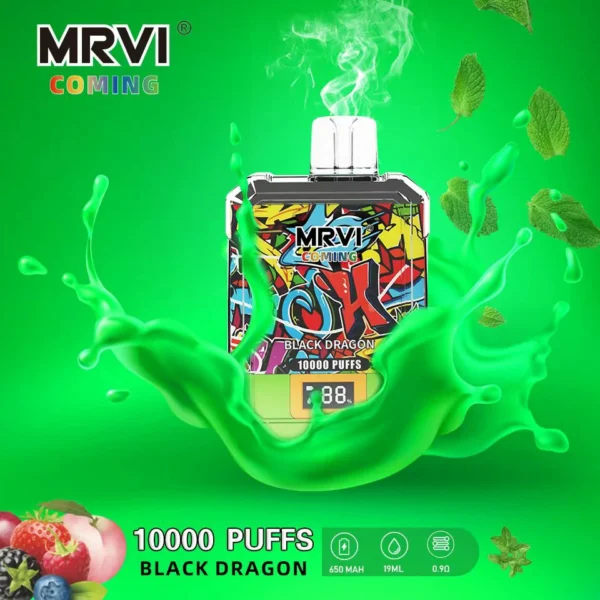 MRVI à venir 10000 Puffs Écran numérique 2% 3% 5% Stylo vapes jetables rechargeables à faible teneur en nicotine en vrac Acheter en gros - BackVape - 3