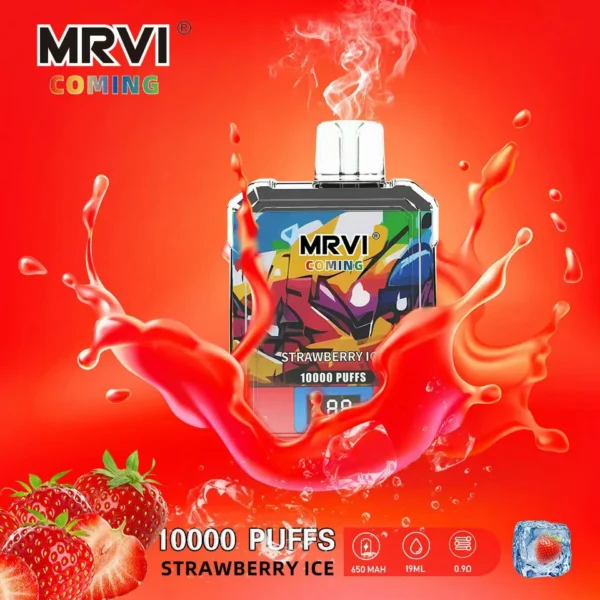 MRVI à venir 10000 Puffs Écran numérique 2% 3% 5% Stylo vapes jetables rechargeables à faible teneur en nicotine en vrac Acheter en gros - BackVape - 8