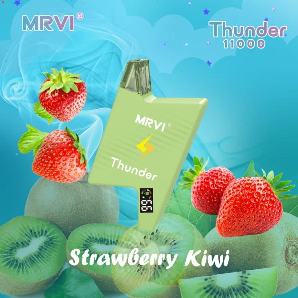 MRVI Thunder 11000 Puffs Écran numérique 2% 3% 5% Stylo vape jetable rechargeable à faible teneur en nicotine en vrac Acheter en gros - BackVape - 6