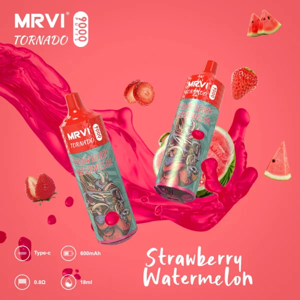 MRVI Tornado 9000 Puffs 2% 3% 5% Genopladelige engangsvapes med lav nikotinindhold Pen Bulk Køb Engros - BackVape - 4