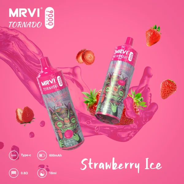 MRVI Tornado 9000 Puffs 2% 3% 5% Genopladelige engangsvapes med lav nikotinindhold Pen Bulk Køb Engros - BackVape - 6