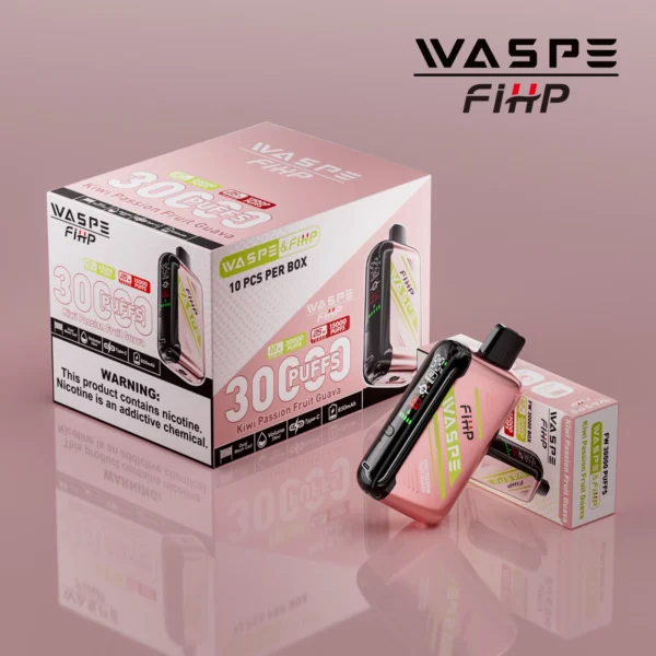 WASPE FIHP 30000 Puffs Dual Mesh 0% 2% 5% LED Display Low Nicotine Rechargeable Disposable Vapes Pen Bulk Buy Wholesale - BackVape - 5