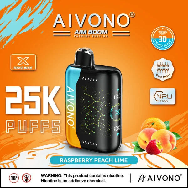 AIVONO AIM BOOM 25000 Rookwolken Dual Mesh digitaal scherm 0% 2% 3% 5% Oplaadbare wegwerpvapes-pen met laag nicotinegehalte Bulk kopen groothandel - BackVape - 3