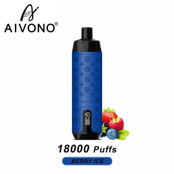 AIVONO Deluxe Bar 18000 Puffs Кальян с цифровым экраном 0% 2% 3% 5% Перезаряжаемые одноразовые ручки для электронных сигарет с низким содержанием никотина Купить оптом - BackVape - 5