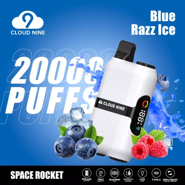 CLOUD NINE D33 20000 Puffs Dual Mesh Immersive Screen 5% Alacsony nikotintartalmú, újratölthető, eldobható Vapes toll tömeges vásárlás Nagykereskedelmi - BackVape - 2