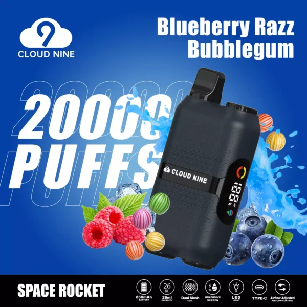 CLOUD NINE D33 20000 Puffs Dual Mesh Immersive Screen 5% Alacsony nikotintartalmú újratölthető eldobható Vapes Pen tömeges vásárlás Nagykereskedelmi - BackVape - 5