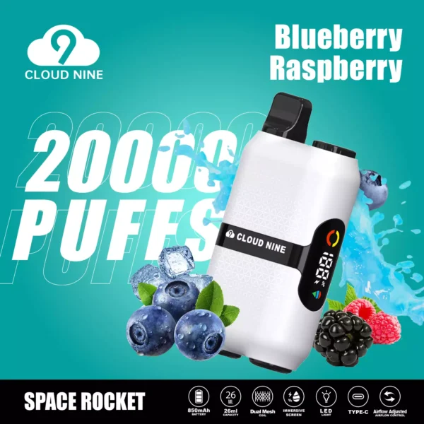 CLOUD NINE D33 20000 Puffs Dual Mesh Immersive Screen 5% Alacsony nikotin tartalmú Újratölthető Eldobható Vapes Pen tömeges vásárlás Nagykereskedelmi - BackVape - 6