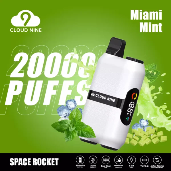 CLOUD NINE D33 20000 Puffs Dual Mesh Immersive Screen 5% Alacsony nikotintartalmú Újratölthető Eldobható Vapes Pen Tömeges Vásárlás Nagyker - BackVape - 8