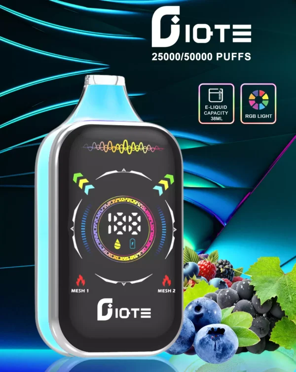 IQTE 50000 Puffs Dual Mesh RGB Vollbild 0% 2% 5% Nikotinarm, wiederaufladbar, Einweg-Vapes, Pen, Großpackung, Großhandel kaufen – BackVape – 6