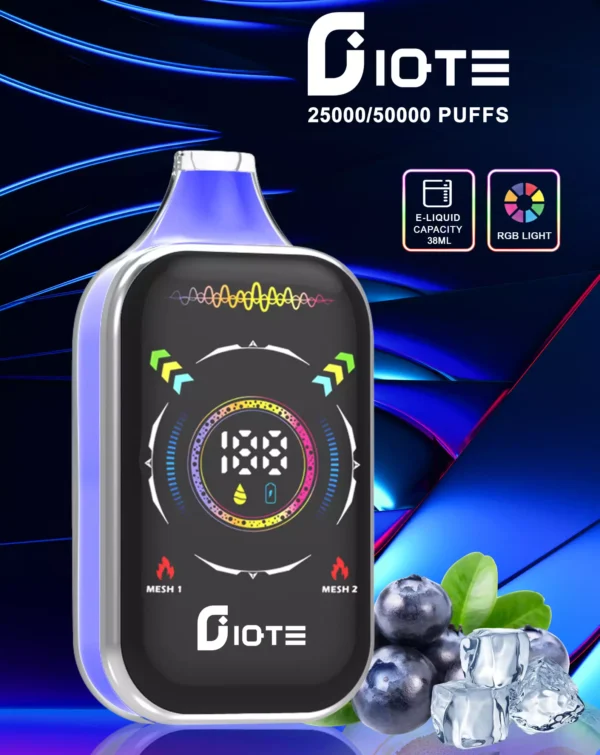 IQTE 50000 Puffs Dual Mesh RGB Vollbild 0% 2% 5% Nikotinarm, wiederaufladbar, Einweg-Vapes, Stifte, Großpackung kaufen – BackVape – 10