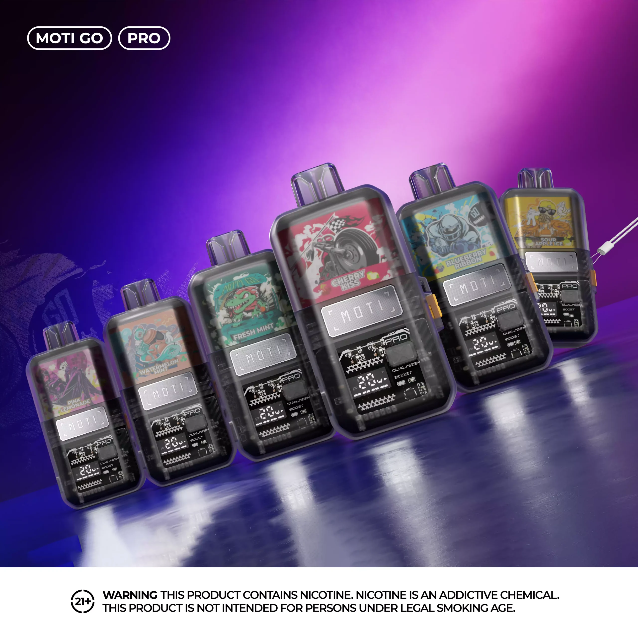 MOTI Go Pro Pod 12000 Puffs 3% 5% Low Nikotine Vape Pod Bulk Osta tukkumyynti