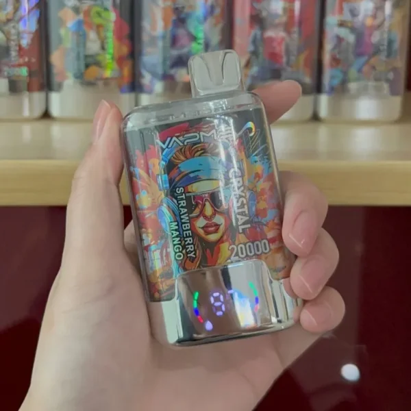 VAPME Crystal 20000 Puffs Kaksinkertainen makuinen digitaalinen näyttö 2% Vähä Nikotiini Ladattava Kertakäyttöinen Vapes Pen Bulk Tukkumyynti - BackVape - 9