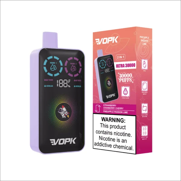 VOPK ULTRA 30000 Puffs Double Flavor Dual Mesh Schermo digitale 2% Penna per vaporizzatori usa e getta ricaricabile a basso contenuto di nicotina Bulk Acquista all'ingrosso - BackVape - 10